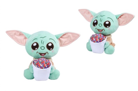 Disney Grogu z popcornem 25cm