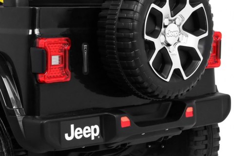 Jeep Wrangler Rubicon terenowy na akumulator dla dzieci Czarny + Pilot + 4x4