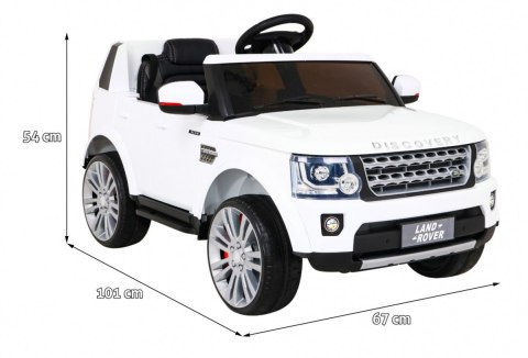 Land Rover Discovery Autko elektryczne dla dzieci Biały SUV + Pilot