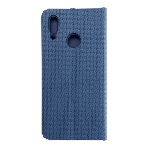 Etui z klapką na Huawei P Smart 2019 Luna Book Carbon niebieskie