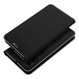 Etui z klapką na iPhone 11 Luna Book Carbon czarne