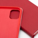 Etui z klapką na iPhone 11 Luna Book Carbon czerwone