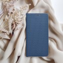 Etui z klapką na iPhone 11 Luna Book Carbon niebieskie