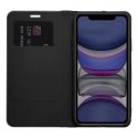 Etui z klapką na iPhone 12 / 12 PRO Luna Book Carbon czarne