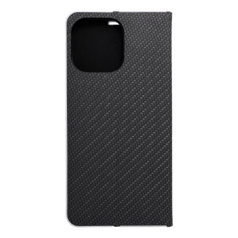 Etui z klapką na iPhone 16 PRO MAX Luna Book Carbon czarne
