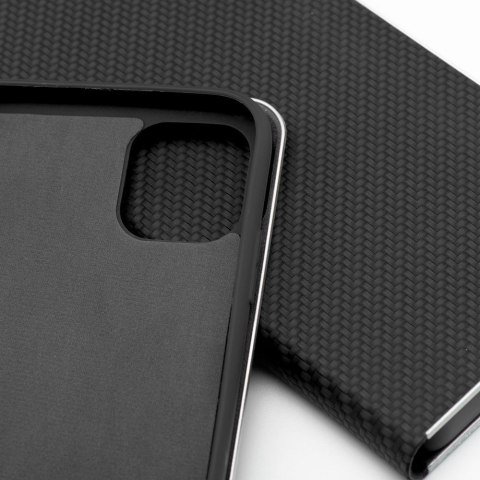 Etui z klapką na iPhone 16 PRO MAX Luna Book Carbon czarne