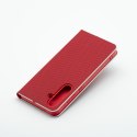 Etui z klapką na iPhone 7 / 8 / SE 2020 / SE 2022 Luna Book Carbon czerwone