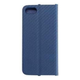Etui z klapką na iPhone 7 / 8 / SE 2020 / SE 2022 Luna Book Carbon niebieskie