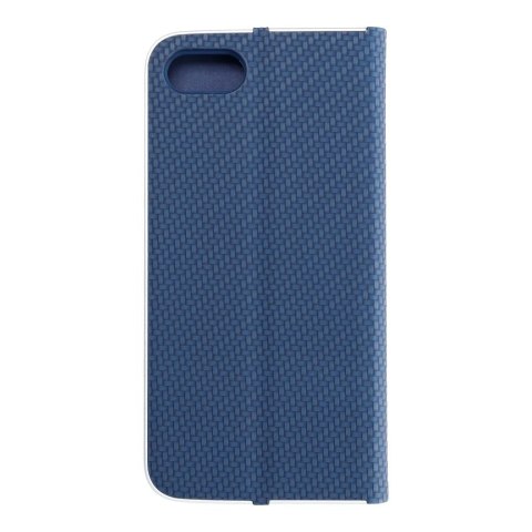 Etui z klapką na iPhone 7 / 8 / SE 2020 / SE 2022 Luna Book Carbon niebieskie