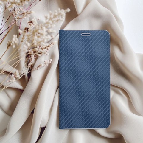 Etui z klapką na iPhone 7 / 8 / SE 2020 / SE 2022 Luna Book Carbon niebieskie