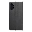 Etui z klapką na Samsung A13 4G Luna Book Carbon czarne