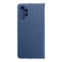 Etui z klapką na Samsung A13 4G Luna Book Carbon niebieskie