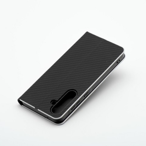 Etui z klapką na Samsung A13 5G / A04S Luna Book Carbon czarne