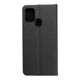 Etui z klapką na Samsung A21s Luna Book Carbon czarne