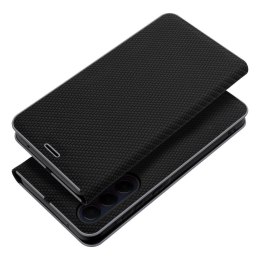 Etui z klapką na Samsung A22 5G Luna Book Carbon czarne
