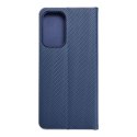 Etui z klapką na Samsung A23 5G Luna Book Carbon niebieskie