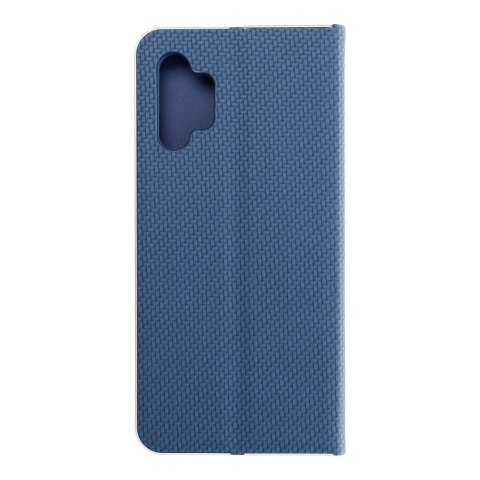Etui z klapką na Samsung A32 5G Luna Book Carbon niebieskie