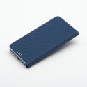 Etui z klapką na Samsung A32 5G Luna Book Carbon niebieskie