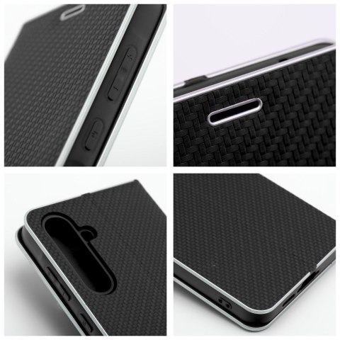 Etui z klapką na Samsung A26 5G Luna Book Carbon czarne