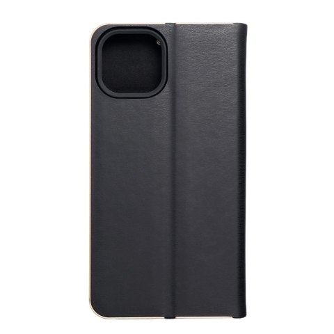 Etui z klapką na iPhone 14 Luna Book Gold czarne
