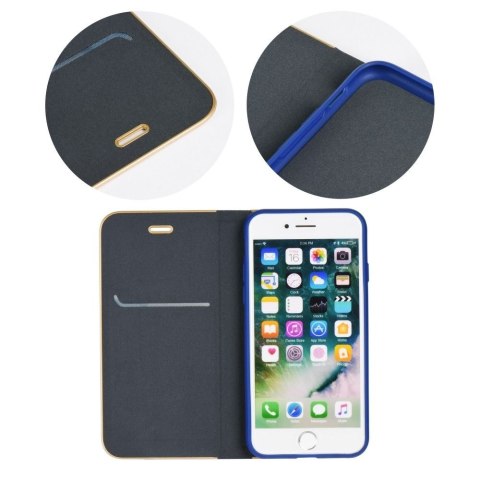 Etui z klapką na iPhone 7 / 8 / SE 2020 / SE 2022 Luna Book Gold granatowe
