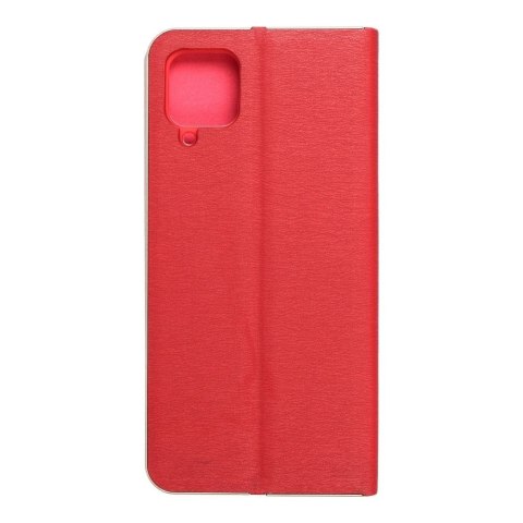 Etui z klapką na Samsung A12 / M12 Luna Book Gold czerwone