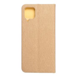 Etui z klapką na Samsung A12 / M12 Luna Book Gold złote