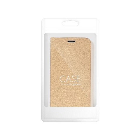 Etui z klapką na Samsung A12 / M12 Luna Book Gold złote