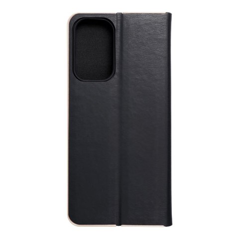 Etui z klapką na Samsung A23 5G Luna Book Gold czarne