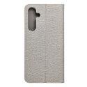 Etui z klapką na Samsung A35 5G Luna Book Gold srebrne