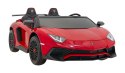 Auto Lamborghini Aventador SV na akumulator dla 2 dzieci Czerwony + Pilot 2,4 GHz + Pianka EVA + Audio LED