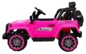 Auto Terenowe Full Time 4WD dla dzieci Różowy + Napęd 4x4 + Pilot + Audio LED + Schowek