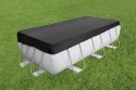 Pokrywa 396x185cm na Baseny stelażowe Power Steel BESTWAY