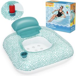 Bestway Dmuchane koło do plywania FOTEL + uchwyt na kubek 102x94cm 43097
