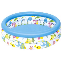 Bestway Dmuchany basenik dla dzieci 102cm RYBKI - morska grafika 51008