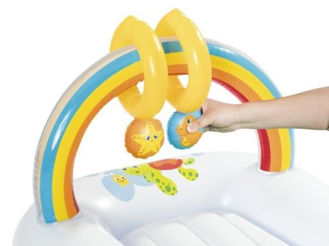 Bestway dmuchana lekka Mata do przewijania dla niemowlaka + zabawki 52241