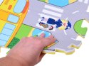 Piankowe puzzle ULICA Miękka mata dla dzieci do zabawy 120x120cm ZA2510