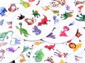 Karciana gra Fast Finger - znajdź parę DINOZAURY okrągłe karty ZA3292