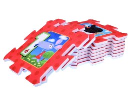 Puzzle piankowe ZWIERZĘTA i CYFRY Mata dla niemowląt 93x93cm ZA3147