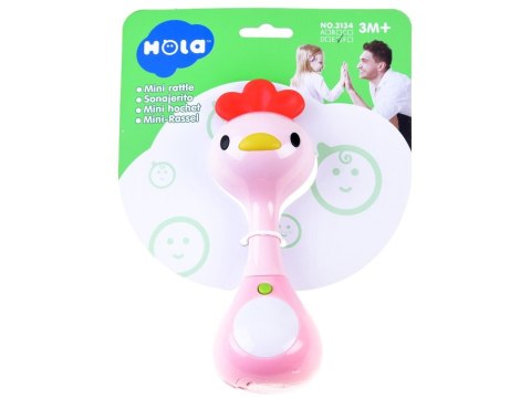 Dźwiękowa GRZECHOTKA zwierzątko światła ZA3087 E