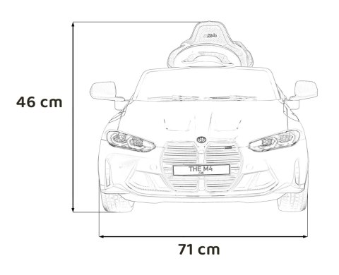 Pojazd, samochód BMW M4 Czarny