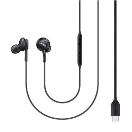 Oryginalne Słuchawki przewodowe douszne USB C Samsung AKG IC-100BBEGEU blister czarne