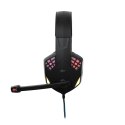 Słuchawki przewodowe nauszne Jack 3,5 mm / USB A Art gamingowe z mikrofonem G11 czarne