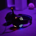 Słuchawki przewodowe nauszne Jack 3,5 mm / USB A Art gamingowe z mikrofonem G11 czarne