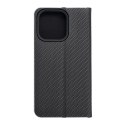 Etui z klapką na iPhone 14 PRO Luna Book Carbon czarne