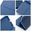 Etui z klapką na iPhone 15 Luna Book Carbon niebieskie