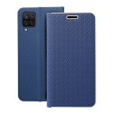 Etui z klapką na Samsung A12 / M12 Luna Book Carbon niebieskie