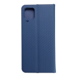 Etui z klapką na Samsung A12 / M12 Luna Book Carbon niebieskie
