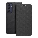 Etui z klapką na Samsung A25 5G Luna Book Carbon czarne