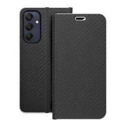 Etui z klapką na Samsung A25 5G Luna Book Carbon czarne